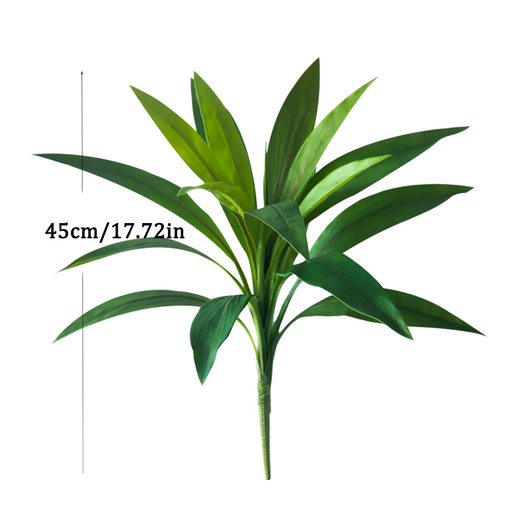 Kunstpflanze Dracaena 45 cm – Tropische Dekopflanze für Schreibtisch & Regal