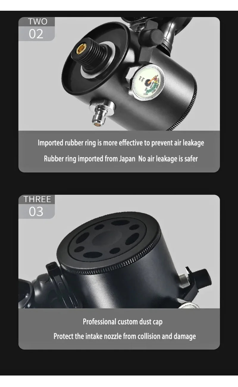 Atemventilkopf für Mini Scuba Tauchflaschen – Ersatzteil für Unterwasser-Atemgeräte