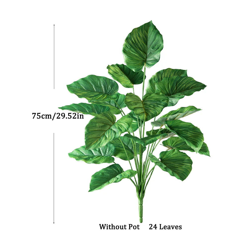 Künstliche Monstera Pflanze – Große Kunstpflanze für Wohnzimmer, Büro & Deko (47–75cm)