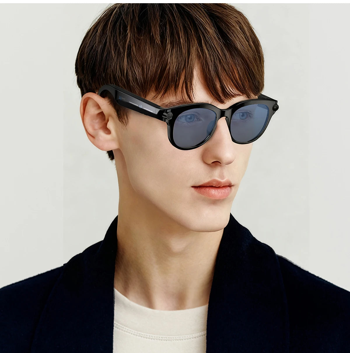 KI Smart Brille – Bilderkennung, KI-Sprachassistent, Musiksteuerung & TYPE-C Schnellladung