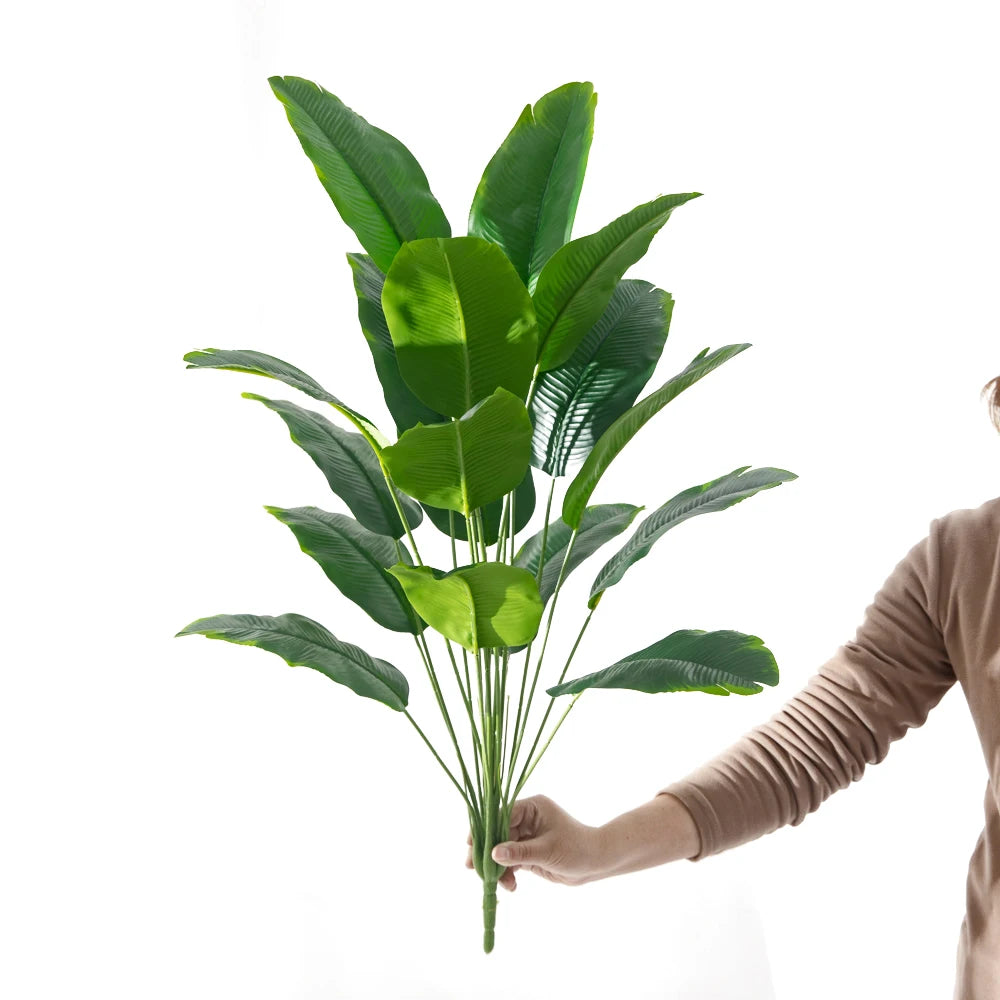 Kunstpalme Tropische Bananenpalme – Große Kunstpflanze für Wohnzimmer, Garten & Deko
