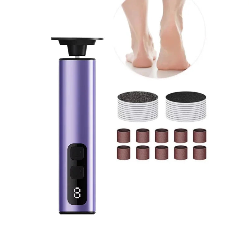 Elektrischer Hornhautentferner & Nagelfeile – 9 Stufen, 1800mAh, Aluminium, Profi-Pediküre – Bild 9