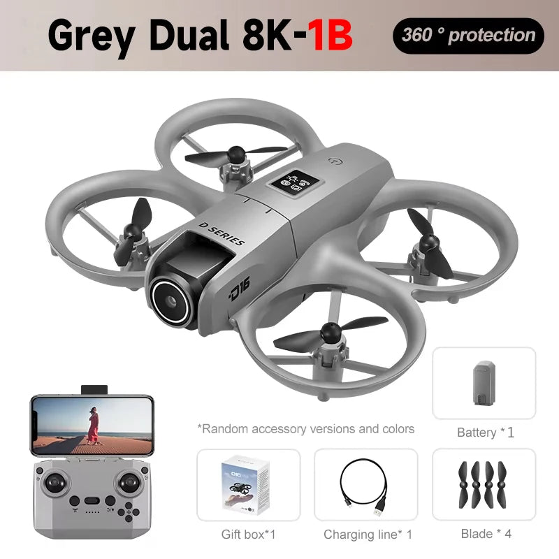 Lenovo D16 Drohne 8K GPS – Brushless Motor, Hinderniserkennung, Dual-Kamera & Optischer Fluss