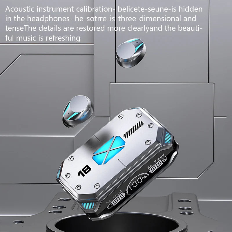 M41 Bluetooth Kopfhörer – Kabellose Earbuds mit Touch-Display, Stereo Sound & Magnetverschluss