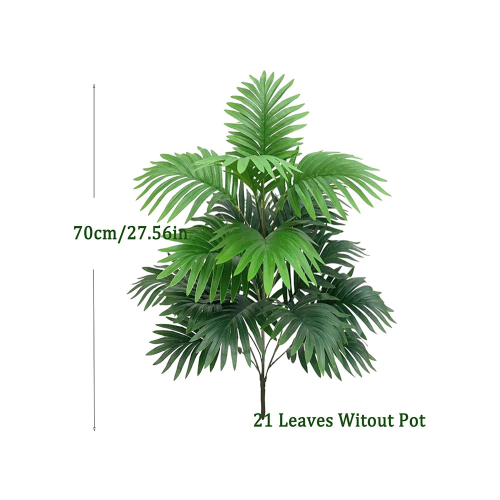 Kunstpalme Monstera – Tropische Dekopflanze für Innen & Außen (60–80 cm)