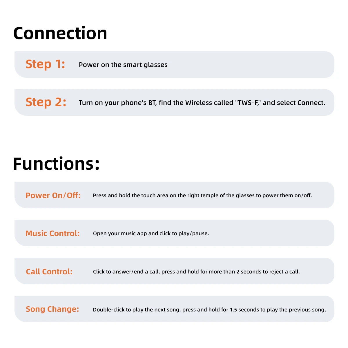 Bluetooth Smart Glasses F01 – Hi-Fi Sound, Touch Control & Blaulichtschutz