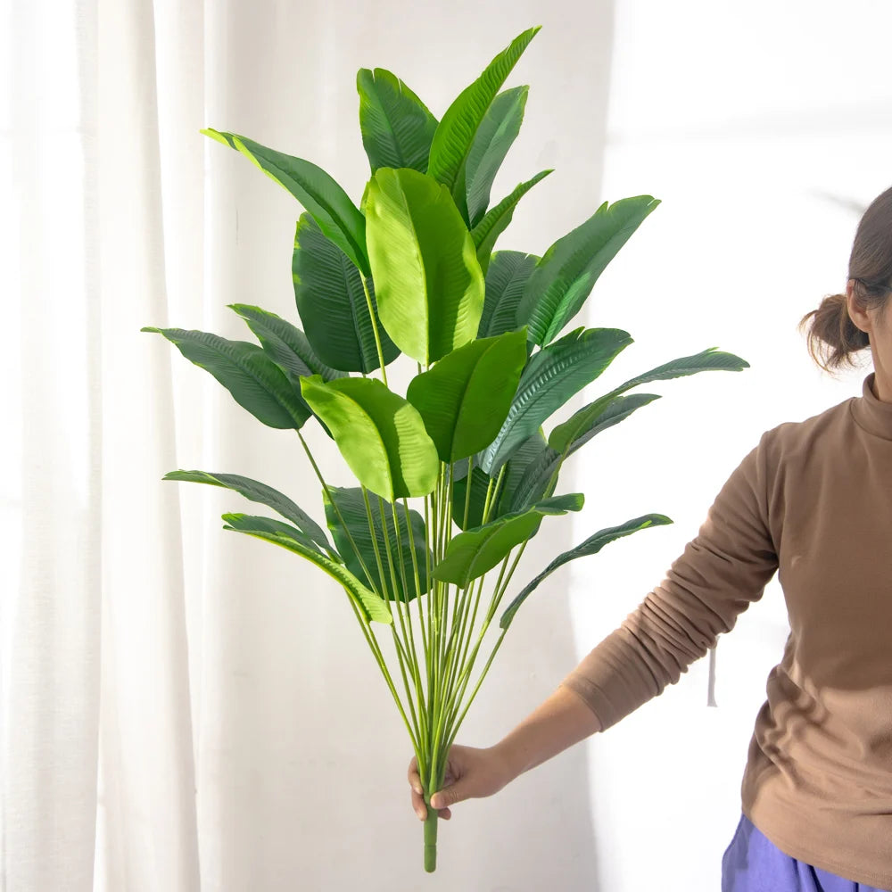 Kunstpflanze Bananenbaum – Tropische Dekopflanze für Garten & Zuhause (65–88 cm)