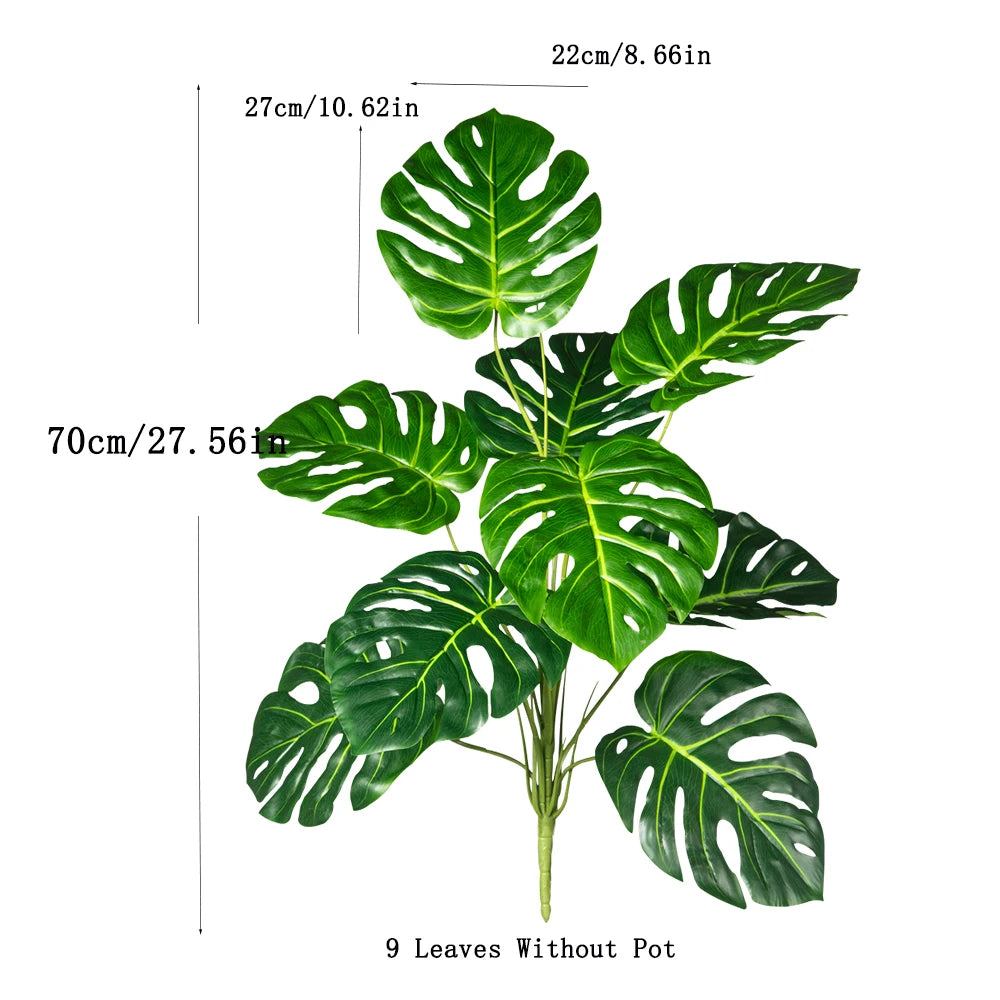 Kunstpflanze Monstera – Tropische Dekopflanze für Innen & Außen (70–100 cm)