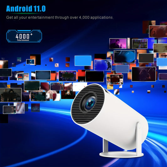 Smart Projektor Android 11 – 280 ANSI, WiFi6, 4K, HD 1280x720P
