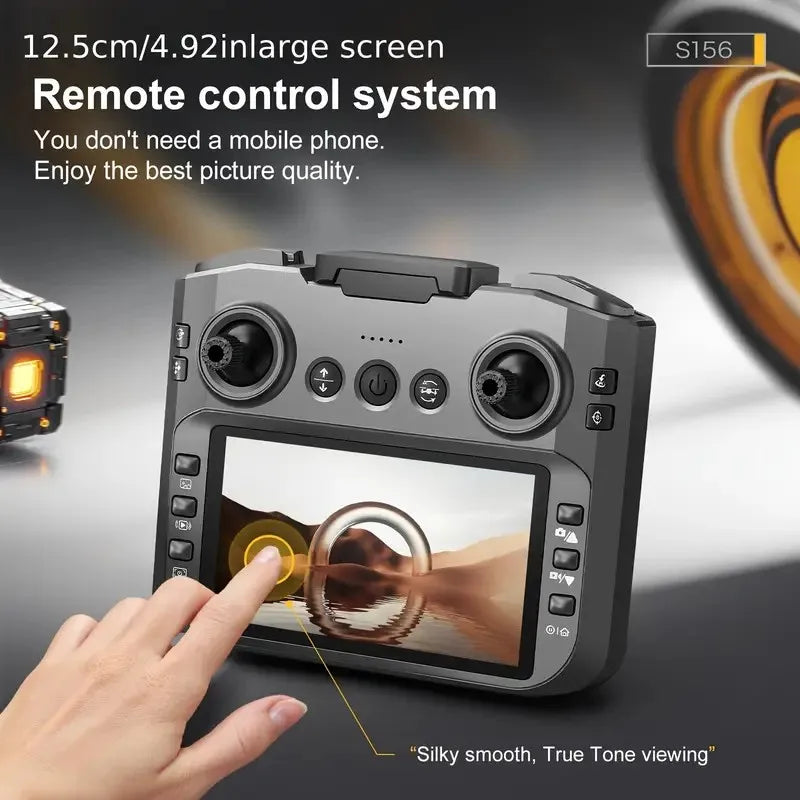 S156 Drohne – HD Dual-Kamera, 4,92-Zoll Display, Brushless Motor, Optical Flow