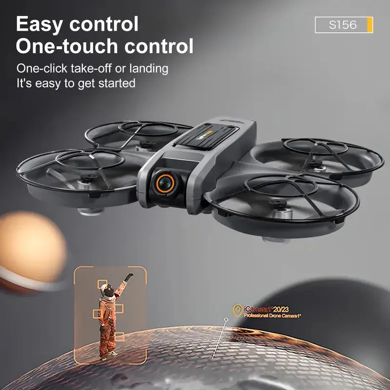 S156 Drohne – HD Dual-Kamera, 4,92-Zoll Display, Brushless Motor, Optical Flow