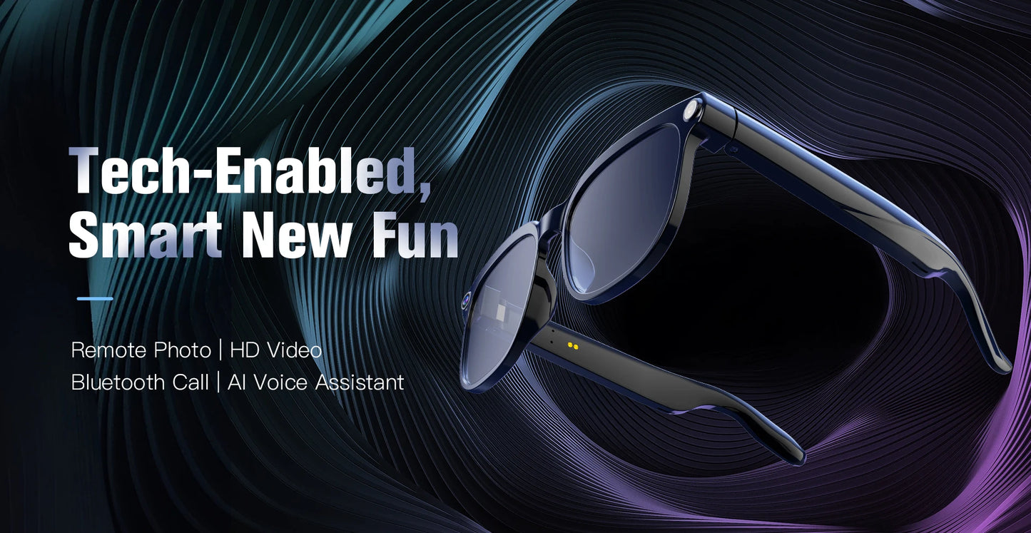KI Smart Brille 2026 Business – 8MP Kamera, 1080P Video, ChatGPT & 120+ Sprachen