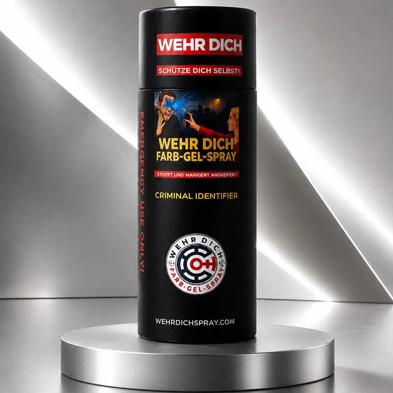 Für Großabnehmer das Original WEHRDICHSPRAY (Schlumpf-Spray) – Das legale Kennzeichnungs- und Abwehrspray