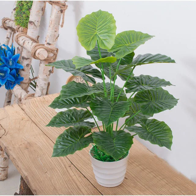 Künstliche Pflanzen Set 3er – Monstera & Palme für Heim & Hochzeit