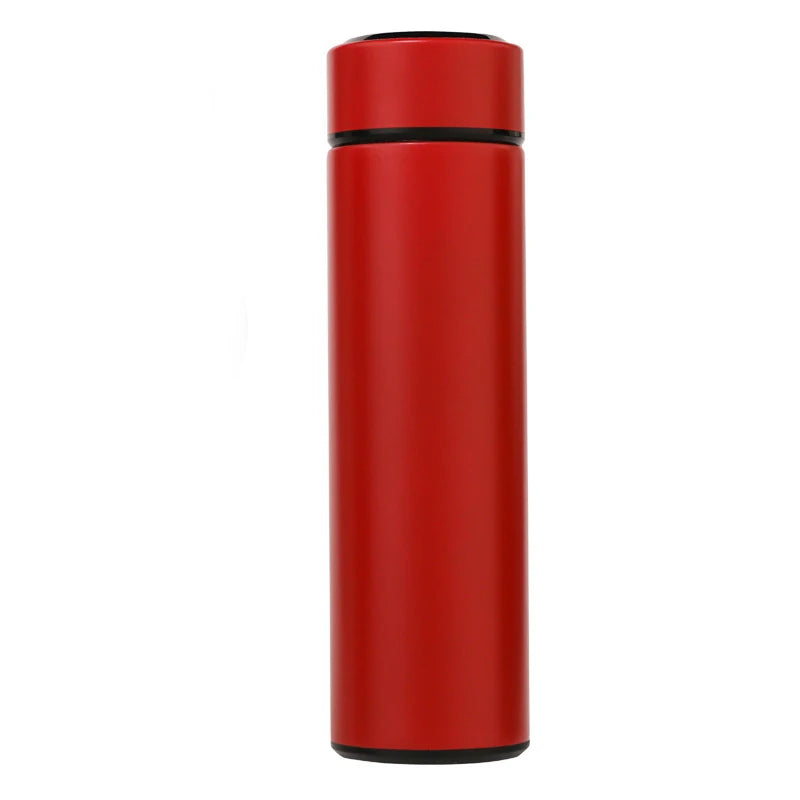 Thermos Trinkflasche 450ml – Edelstahl mit LED Temperaturanzeige & Teefilter