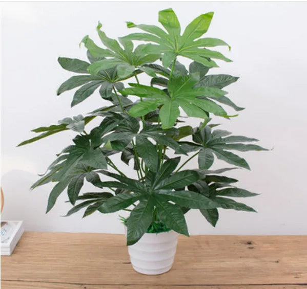 Künstliche Pflanzen Set 3er – Monstera & Palme für Heim & Hochzeit