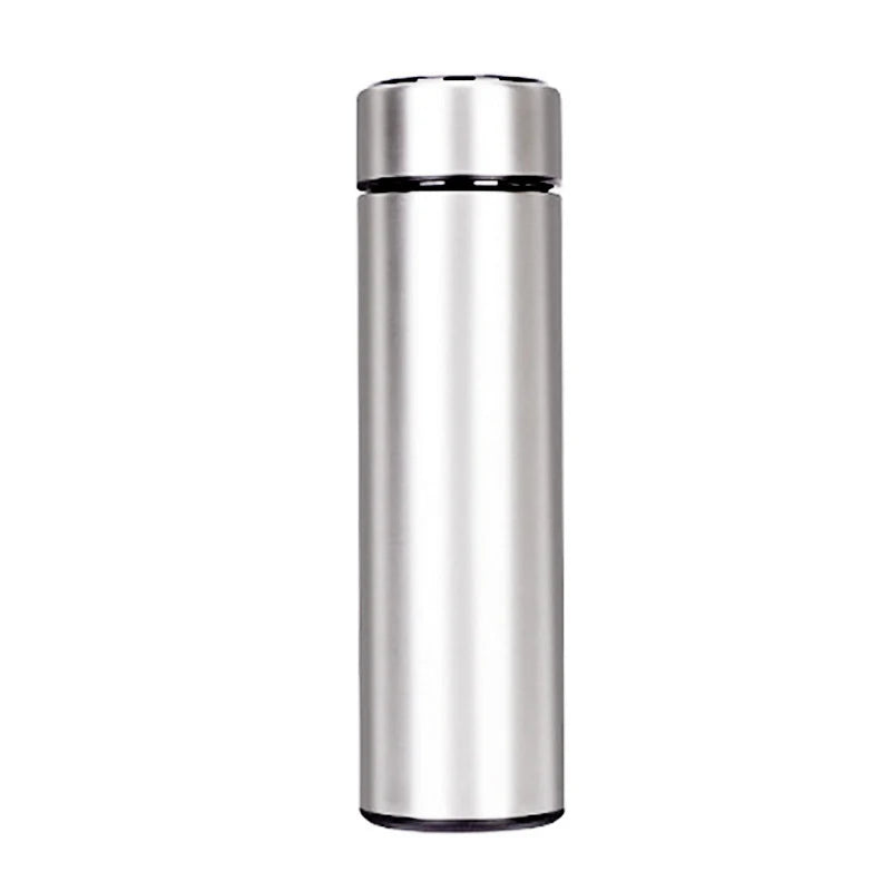 Thermos Trinkflasche 450ml – Edelstahl mit LED Temperaturanzeige & Teefilter
