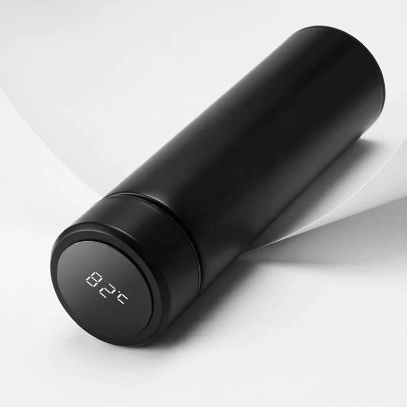 Thermos Trinkflasche 450ml – Edelstahl mit LED Temperaturanzeige & Teefilter