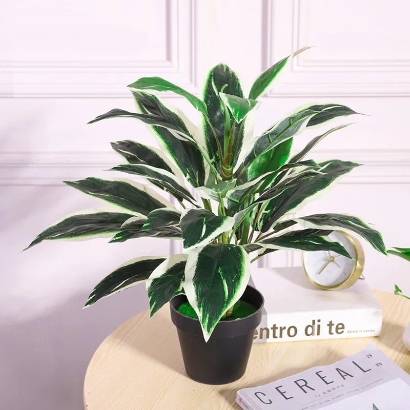 Künstliche Pflanzen Set 3er – Monstera & Palme für Heim & Hochzeit