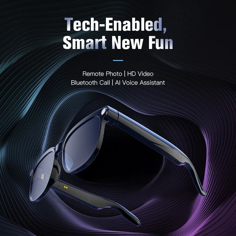 KI Smart Brille 2026 – 800W Kamera, Farbwechsel-Gläser, Wasserdicht, Übersetzung & BT
