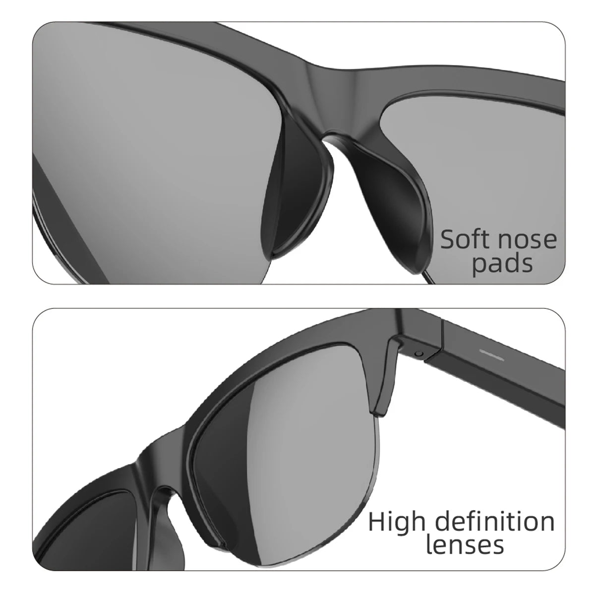 Bluetooth Smart Glasses F01 – Hi-Fi Sound, Touch Control & Blaulichtschutz