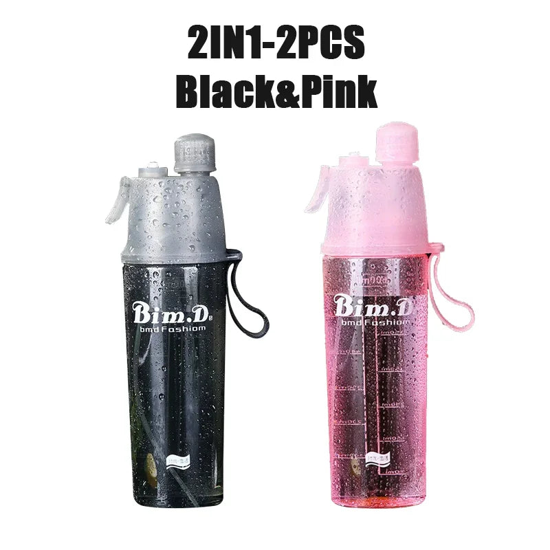 Sprühwasserflasche mit Strohhalm 600ml – BPA-frei, für Sport, Fitness & Reisen – Bild 30