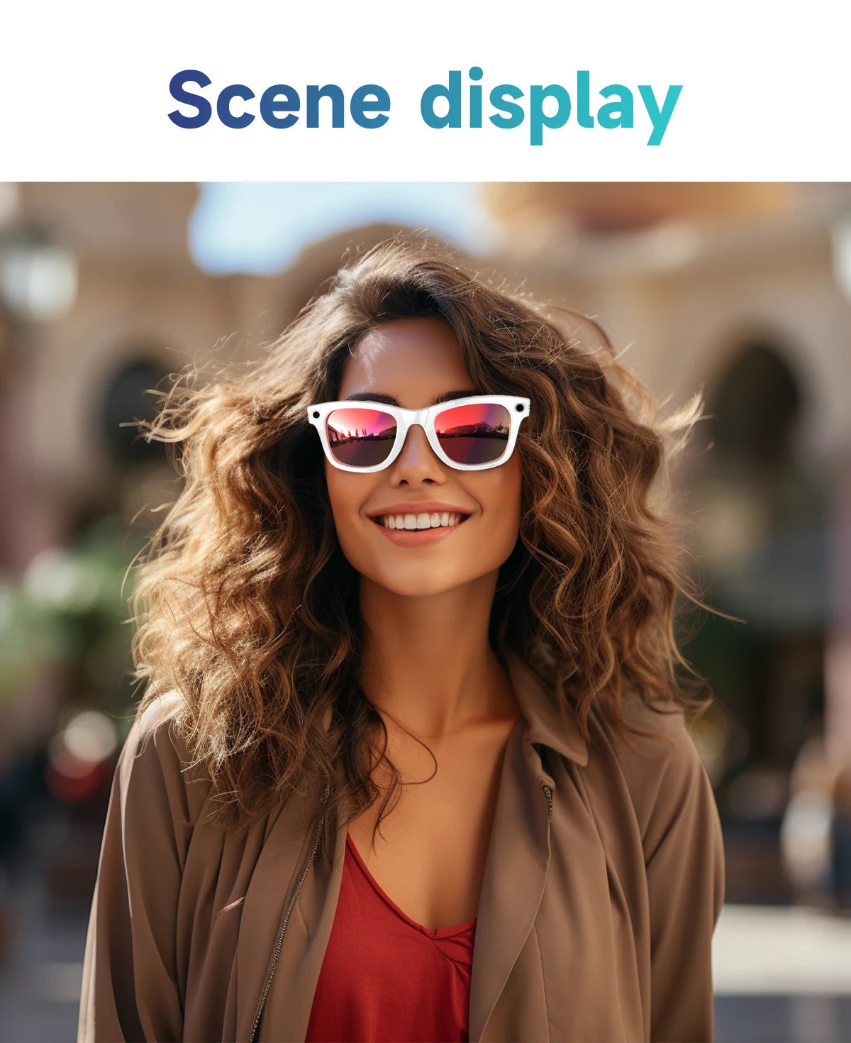 KI Smart Brille – Kamera, Echtzeit-Übersetzung 100+ Sprachen & Bluetooth