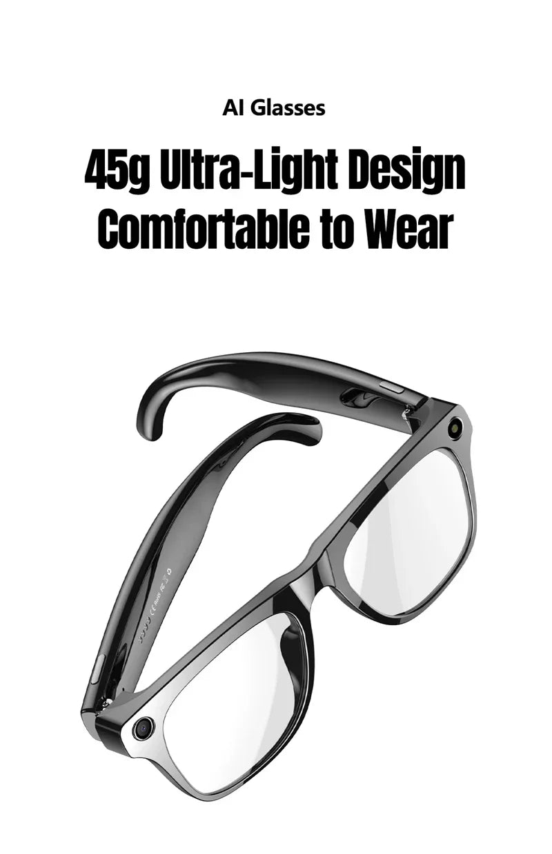 Lenovo Smart-Brille HD Photochrom – KI, Bluetooth, Musik, Übersetzung & Kamera