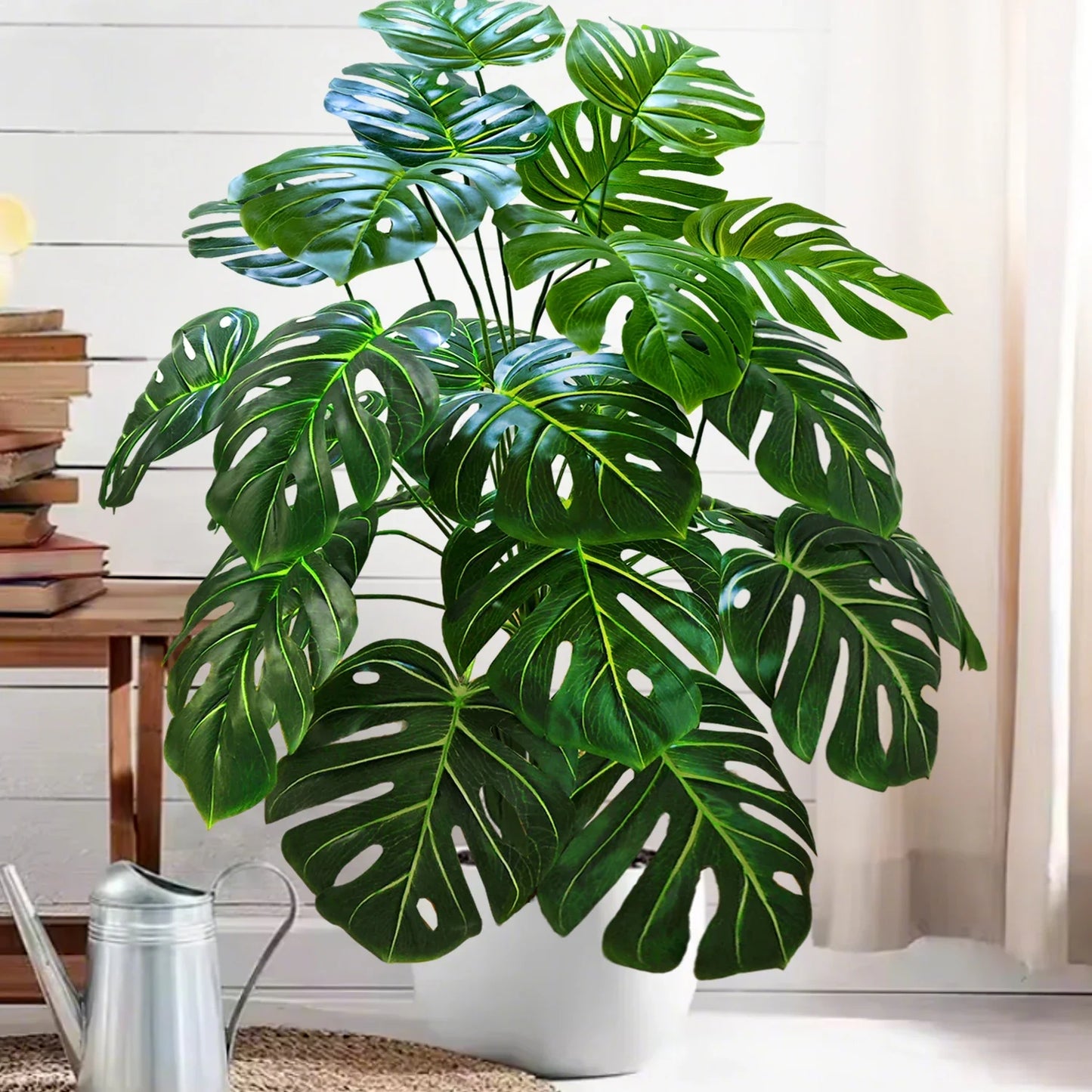 Künstliche Pflanzen Deko – Tropische Monstera für Wohnzimmer