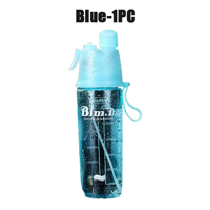 Sprühwasserflasche mit Strohhalm 600ml – BPA-frei, für Sport, Fitness & Reisen – Bild 22