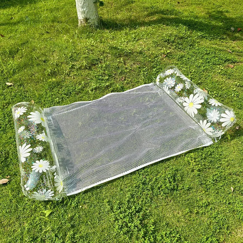 Pool Luftmatratze 4-in-1 – Aufblasbare Wasser-Hängematte für Erwachsene & Kinder