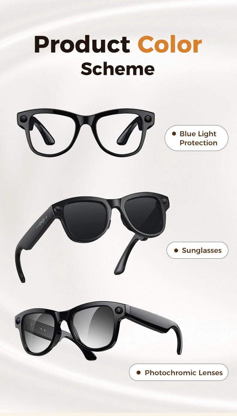 KI Smart Brille 2026 – 4K Kamera, 3600mAh Powerbank, 32GB, ChatGPT & 120+ Sprachen