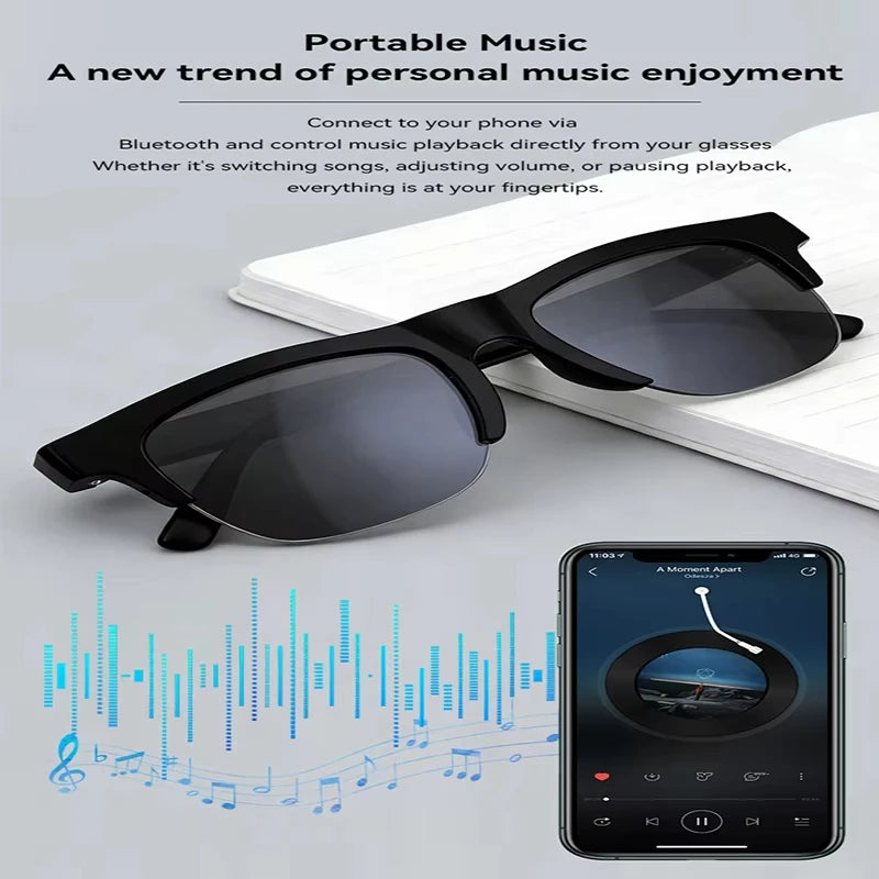 Lenovo D12 Bluetooth-Smart-Brille für Musik und Anrufe – Produktbild 5