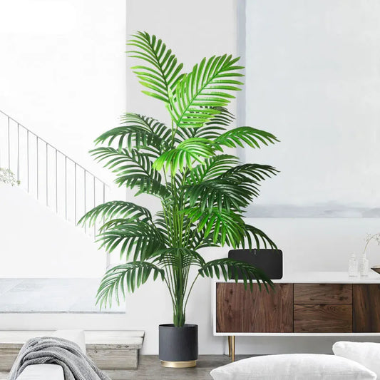 Künstliche Palme 90–120cm – Große Monstera Pflanze für Garten & Heim