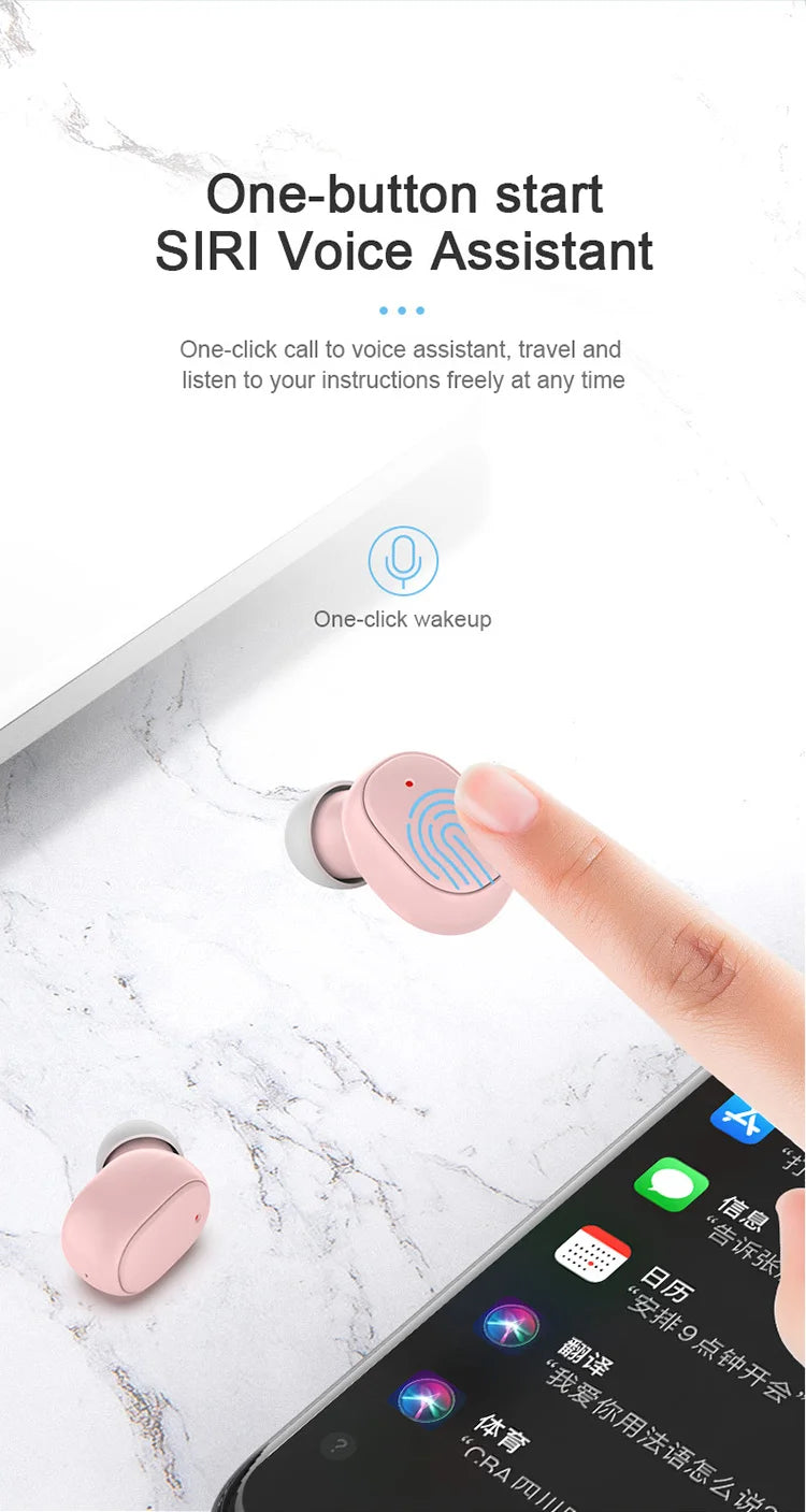 TWS Bluetooth Kopfhörer – Kabellose Stereo Earbuds mit Ladecase