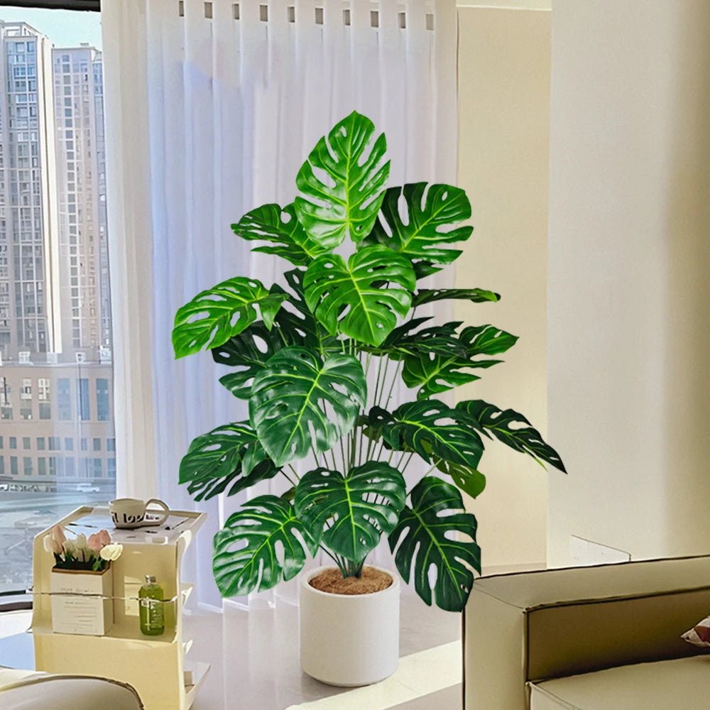Kunstpflanze Monstera – Tropische Dekopflanze für Innen & Außen (70–100 cm)
