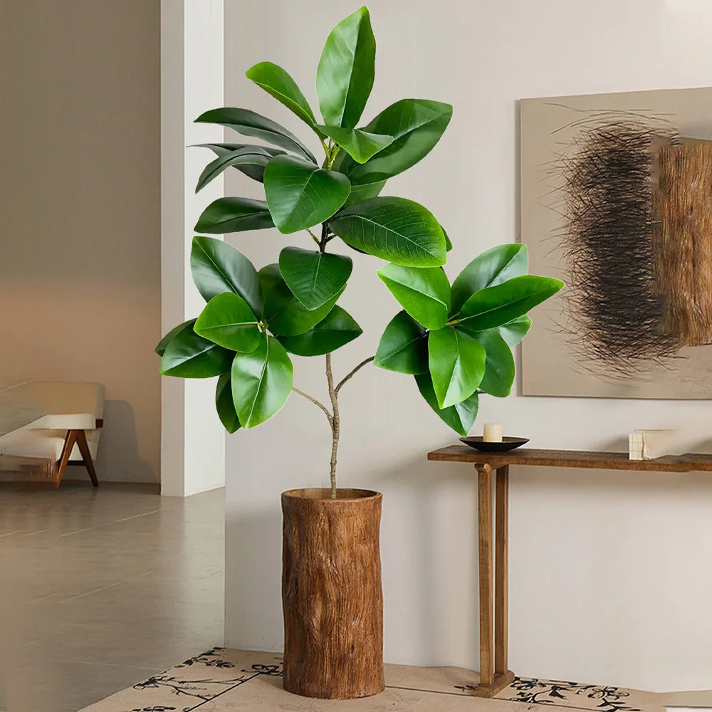 Künstlicher Gummibaum 74–140 cm – Ficus für Heim, Garten & Büro