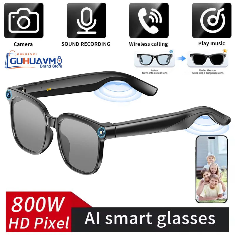 GUHUAVMI M02S KI Smart Brille – 8MP Sony Kamera, ChatGPT & WiFi