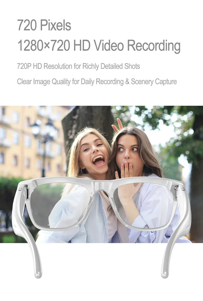 6K AI Kamera Brille – Photochrom, ChatGPT, Übersetzung in 75 Sprachen & Bluetooth