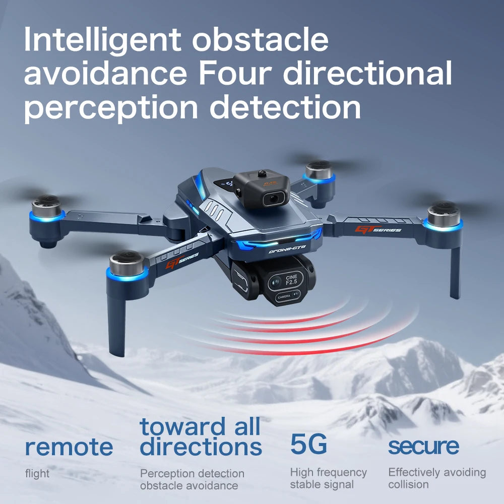 GT8 Drohne – 4K/8K Kamera, GPS, Brushless, Hinderniserkennung, 20 Min.