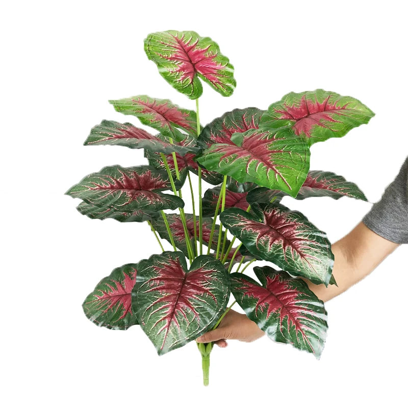 Kunstpflanze Monstera Schildblatt – Realistische Kunstblätter für Innen & Außen, Heimdeko