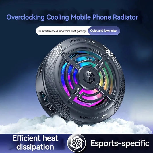 2IN1 Magnetischer Handy-Kühler – RGB Clip-Kühlung für iPhone & Samsung – Frontansicht