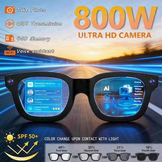 TAVYU KI Smart Brille W610 – Dual-Kamera, ChatGPT & Bluetooth Audio