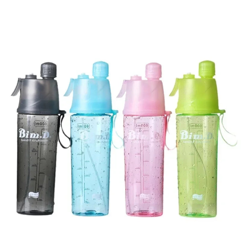 Sprühwasserflasche mit Strohhalm 600ml – BPA-frei, für Sport, Fitness & Reisen – Bild 6