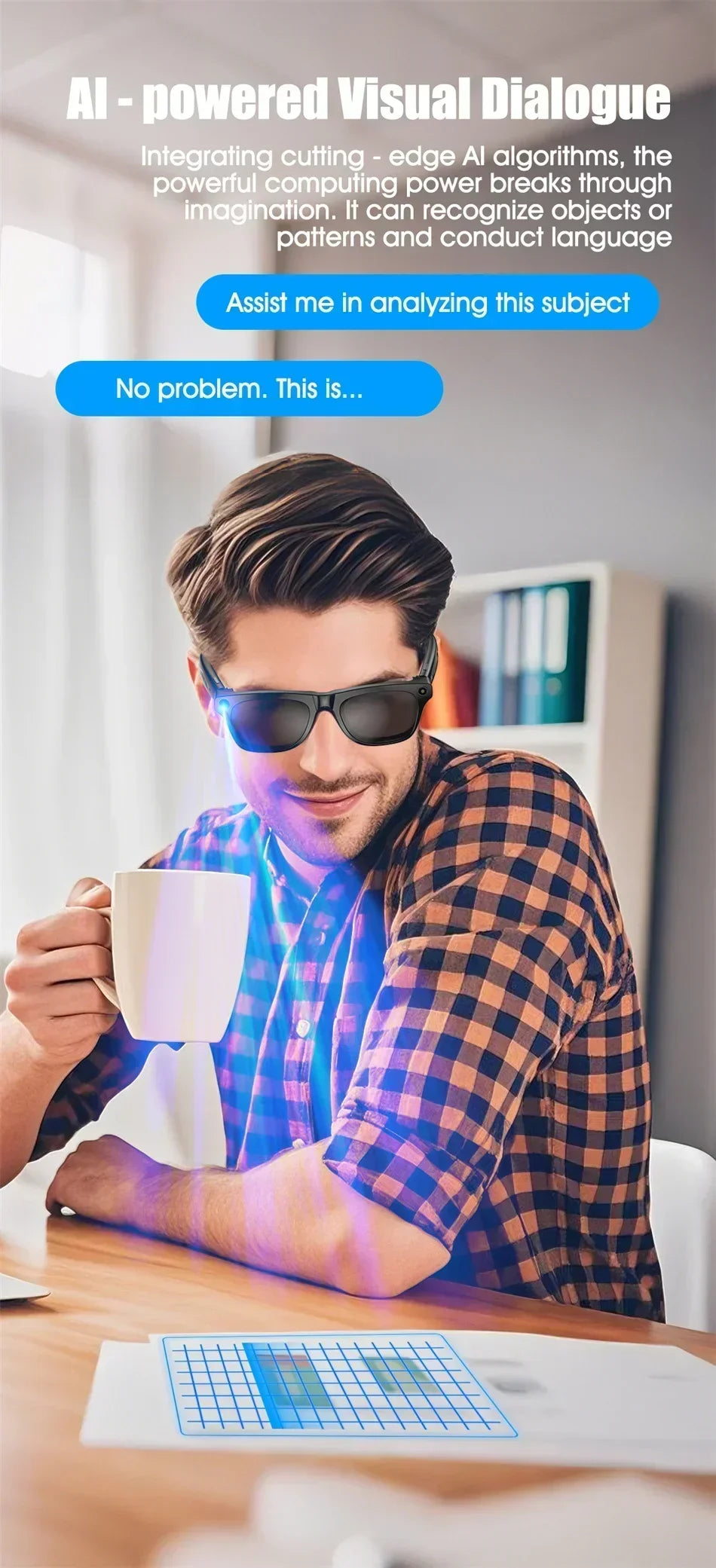 Lenovo 8K Smart-Brille – 1200MP Kamera, ChatGPT, Touch, Sport, KI-Sprachassistent & Bluetooth