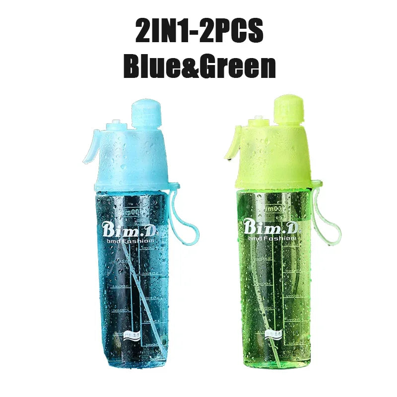 Sprühwasserflasche mit Strohhalm 600ml – BPA-frei, für Sport, Fitness & Reisen – Bild 21