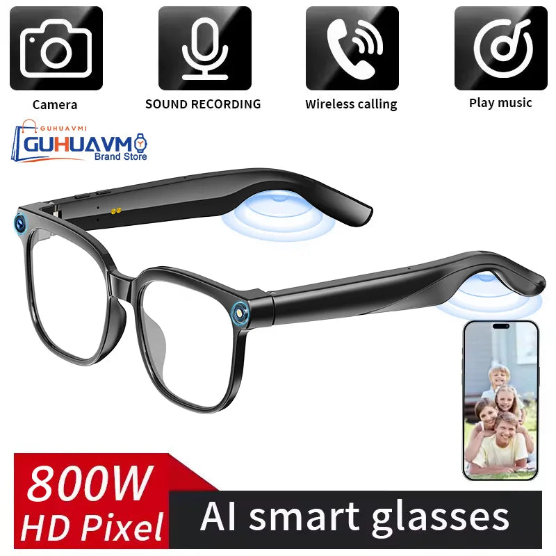 GUHUAVMI M02S KI Smart Brille – 8MP Sony Kamera, ChatGPT & WiFi