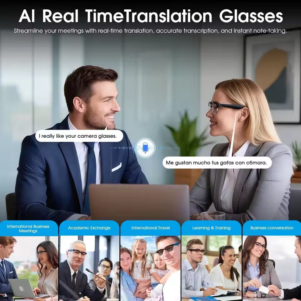 TAVYU W630 KI Smart Brille – Dual-Kamera, ChatGPT 4.0 & Bluetooth