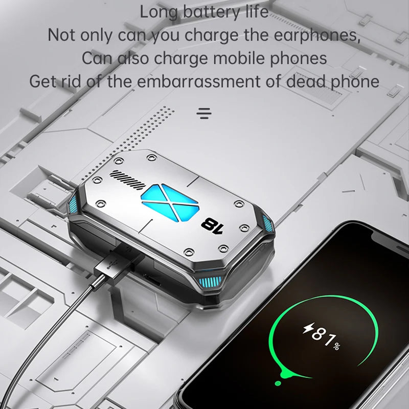 M41 Bluetooth Kopfhörer – Kabellose Earbuds mit Touch-Display, Stereo Sound & Magnetverschluss