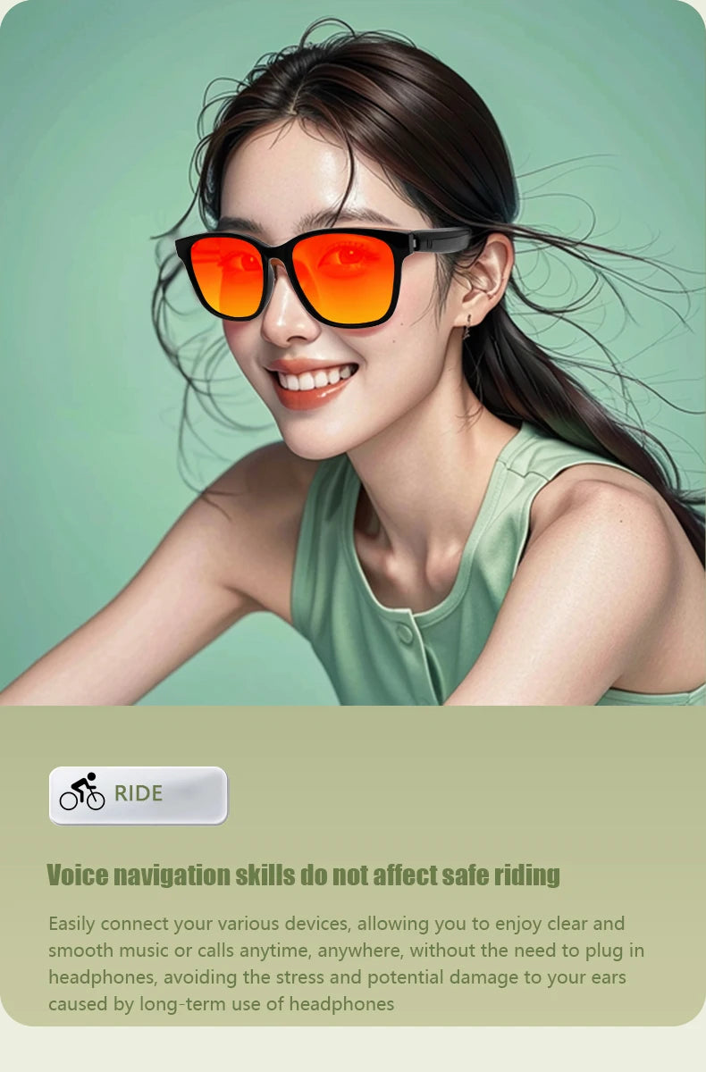 GS08 Smart-Brille Herren 2-in-1 – UV-Schutz, Polarisiert, Anti-Blaulicht & Musik